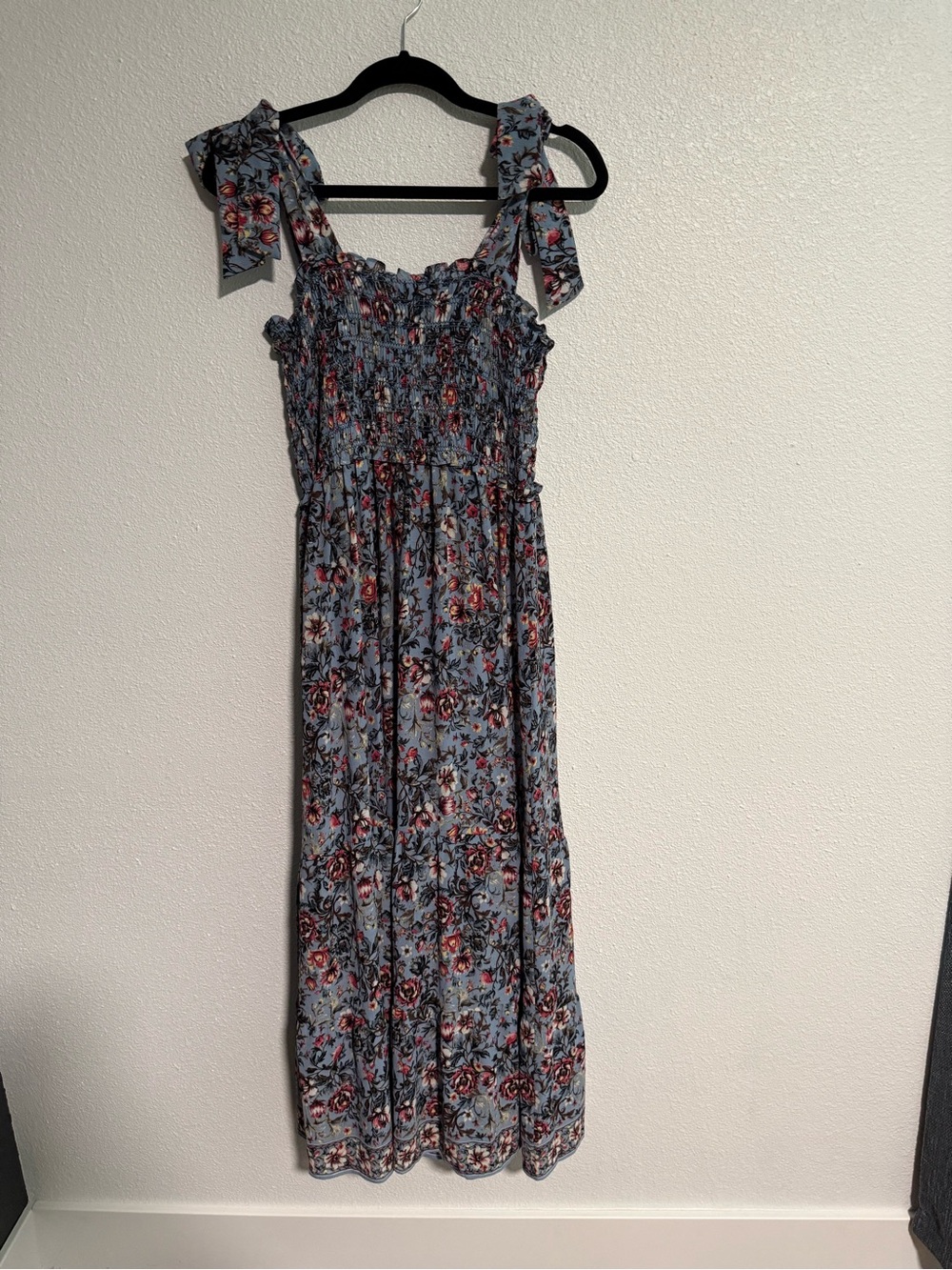 Women’s Max Studio Shoulder Tie Maxi Dress Size Large - Picture 6 of 8